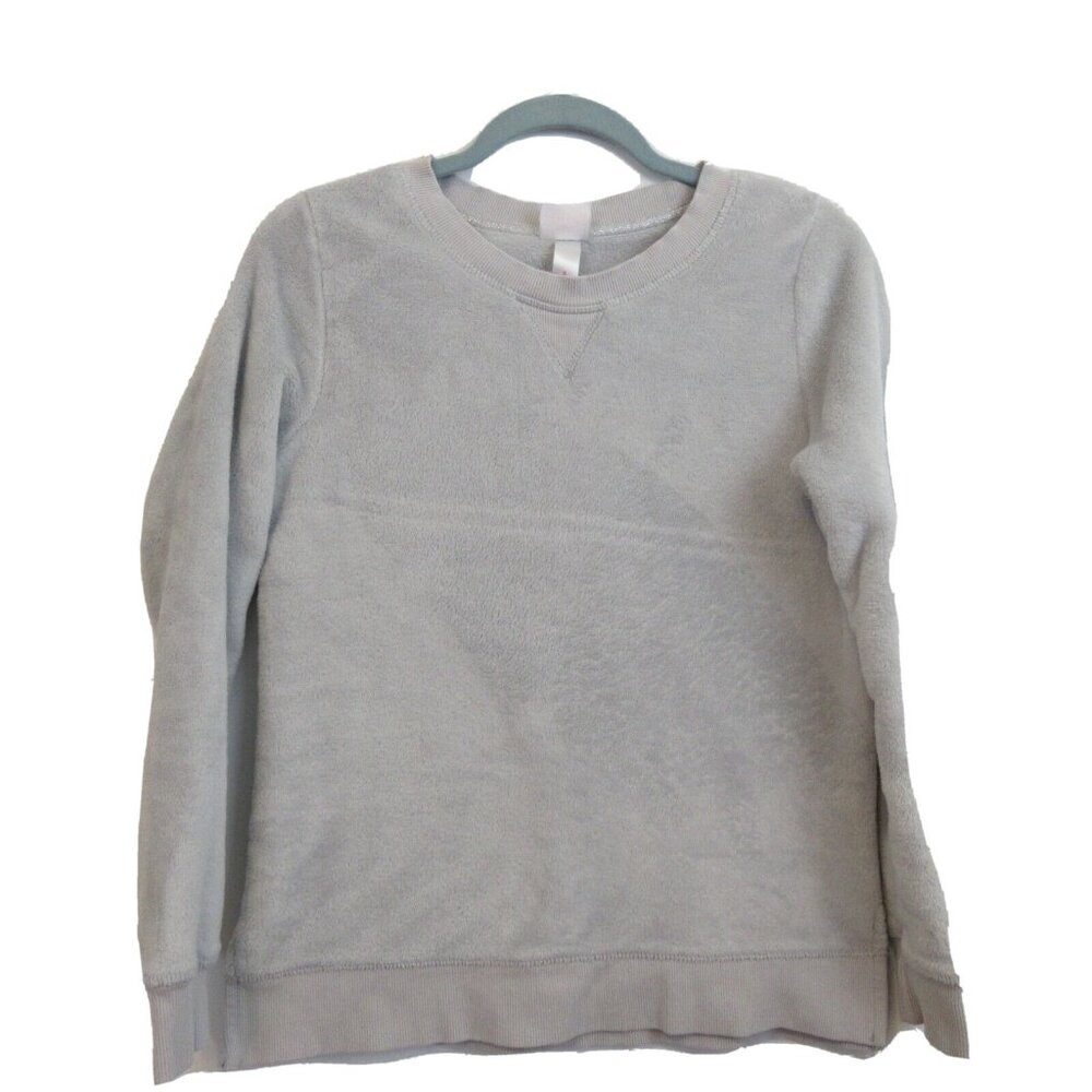 Wondershop Sweater Sz Small Sleepwear Gray Fleece Long Sleeve Crewneck Pullover